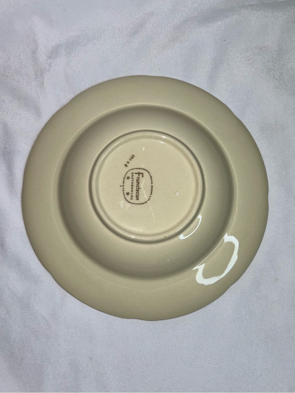 Franciscan Apple Print Vintage Hand-Painted Salad Soup Bowls Set of 7  - 1 Chip - Picture 4 of 11